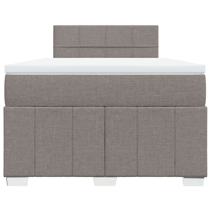 Box Spring Postel S Matrací Textil Taupe