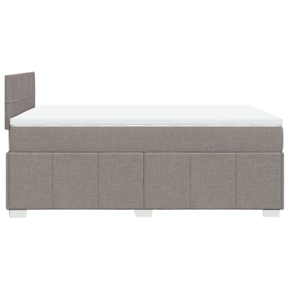 Box Spring Postel S Matrací Textil Taupe