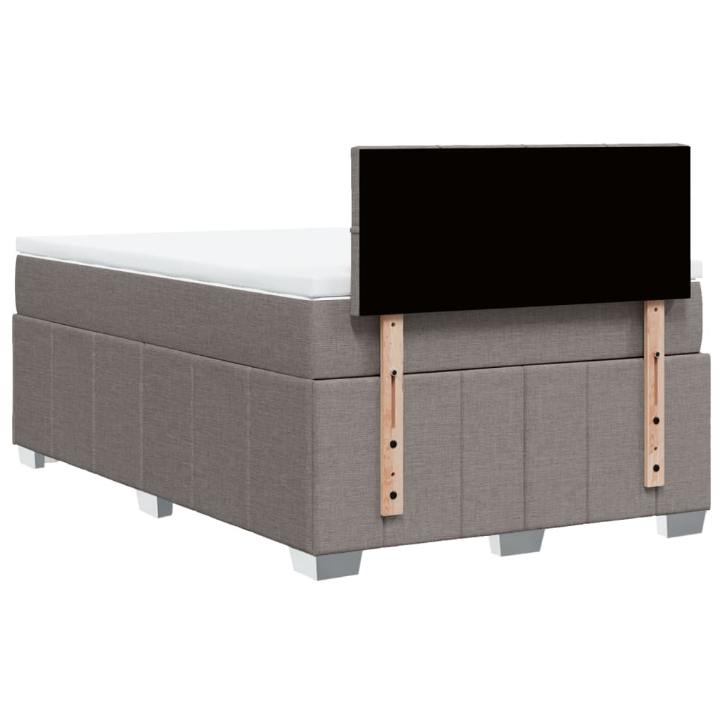 Box Spring Postel S Matrací Textil Taupe