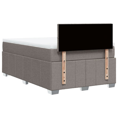 Box Spring Postel S Matrací Textil Taupe