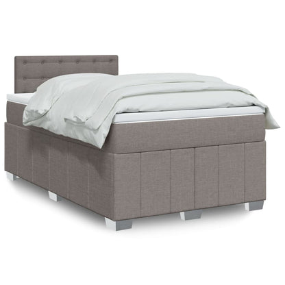 Box Spring Postel S Matrací Textil Taupe