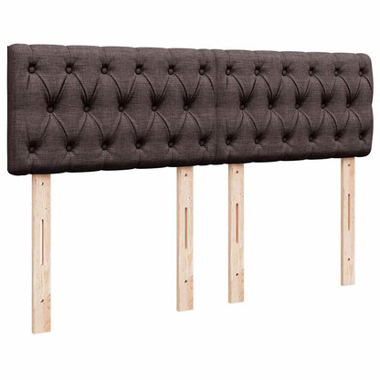 Box Spring Postel S Matrací Tmavě Hnědá 140X190 Cm Textil