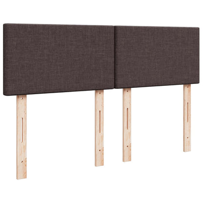 Box Spring Postel S Matrací Tmavě Hnědá 160X200 Cm Textil