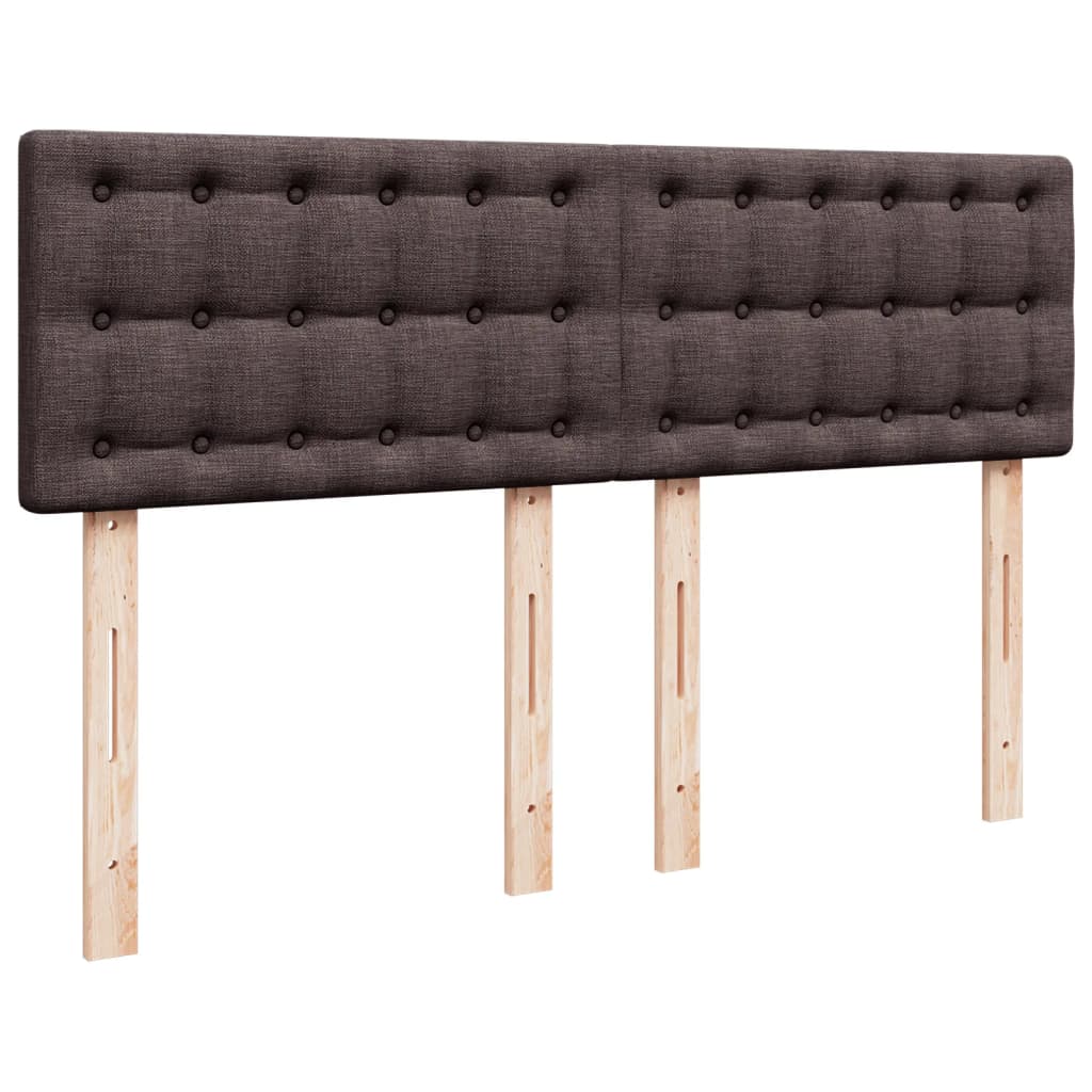 Box Spring Postel S Matrací Tmavě Hnědá 160X200 Cm Textil