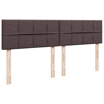 Box Spring Postel S Matrací Tmavě Hnědá 200X200 Cm Textil