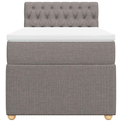 Box Spring Postel S Matrací Textil Taupe