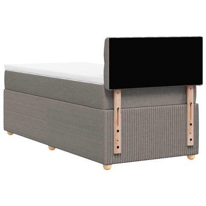 Box Spring Postel S Matrací Textil Taupe