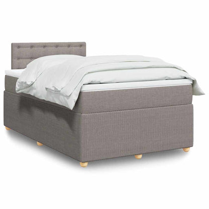 Box Spring Postel S Matrací Textil Taupe