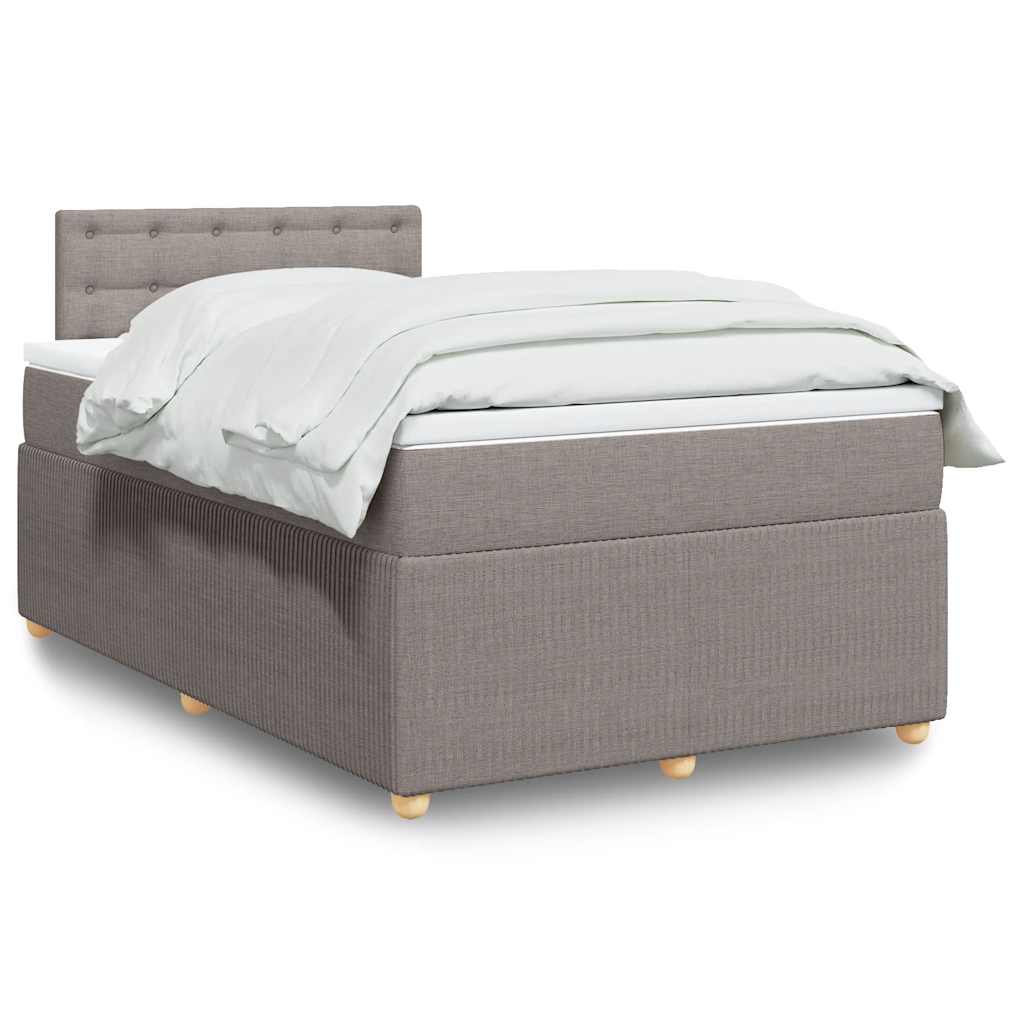 Box Spring Postel S Matrací Textil Taupe