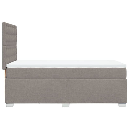 Box Spring Postel S Matrací Textil Taupe