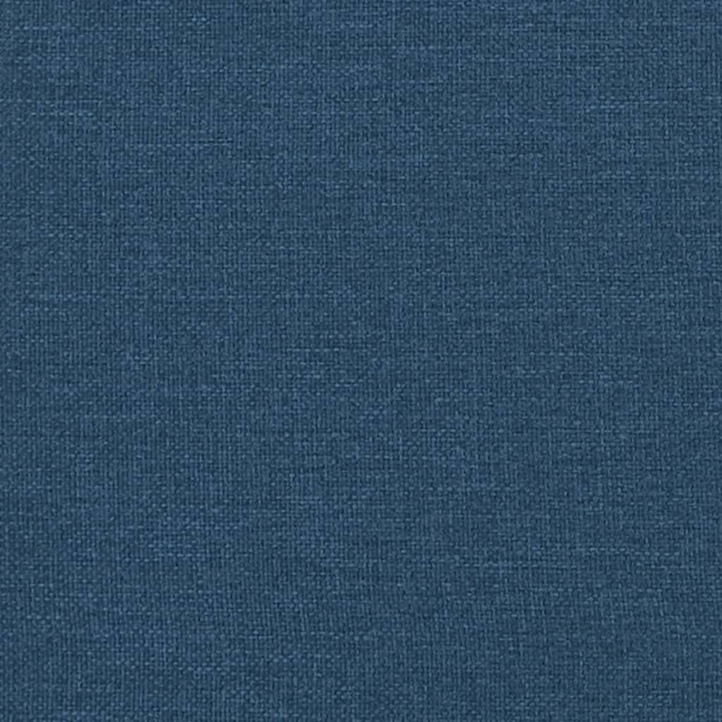 Box Spring Postel S Matrací Textil Modrá