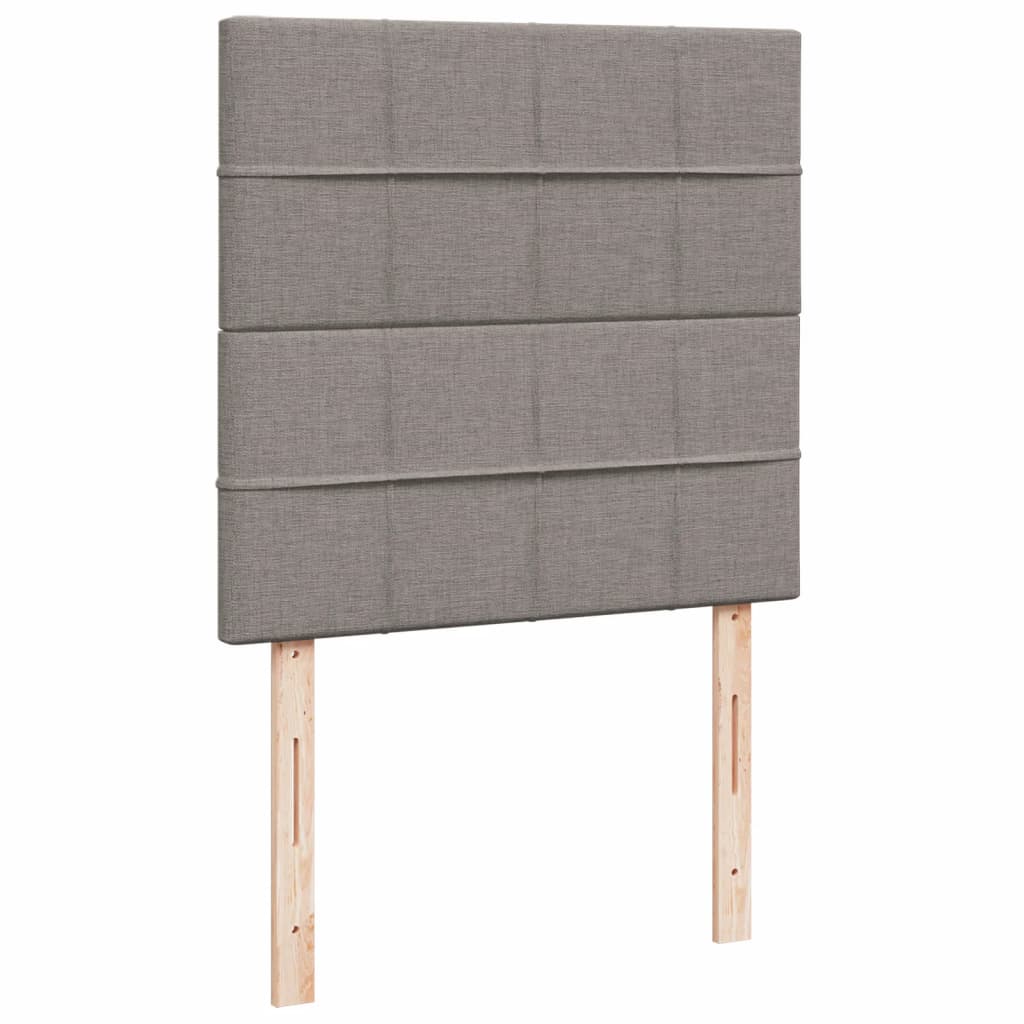 Box Spring Postel S Matrací Taupe 80X200 Cm Textil