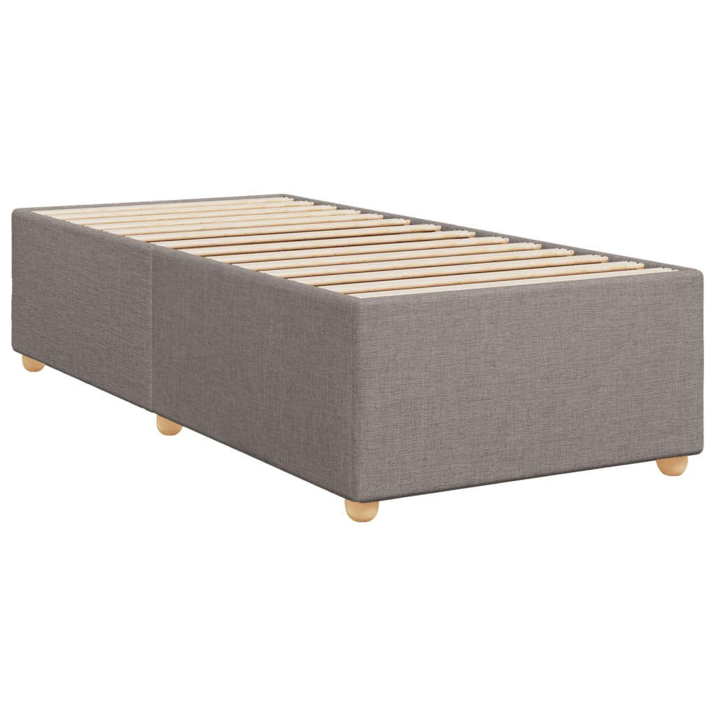 Box Spring Postel S Matrací Taupe 80X200 Cm Textil
