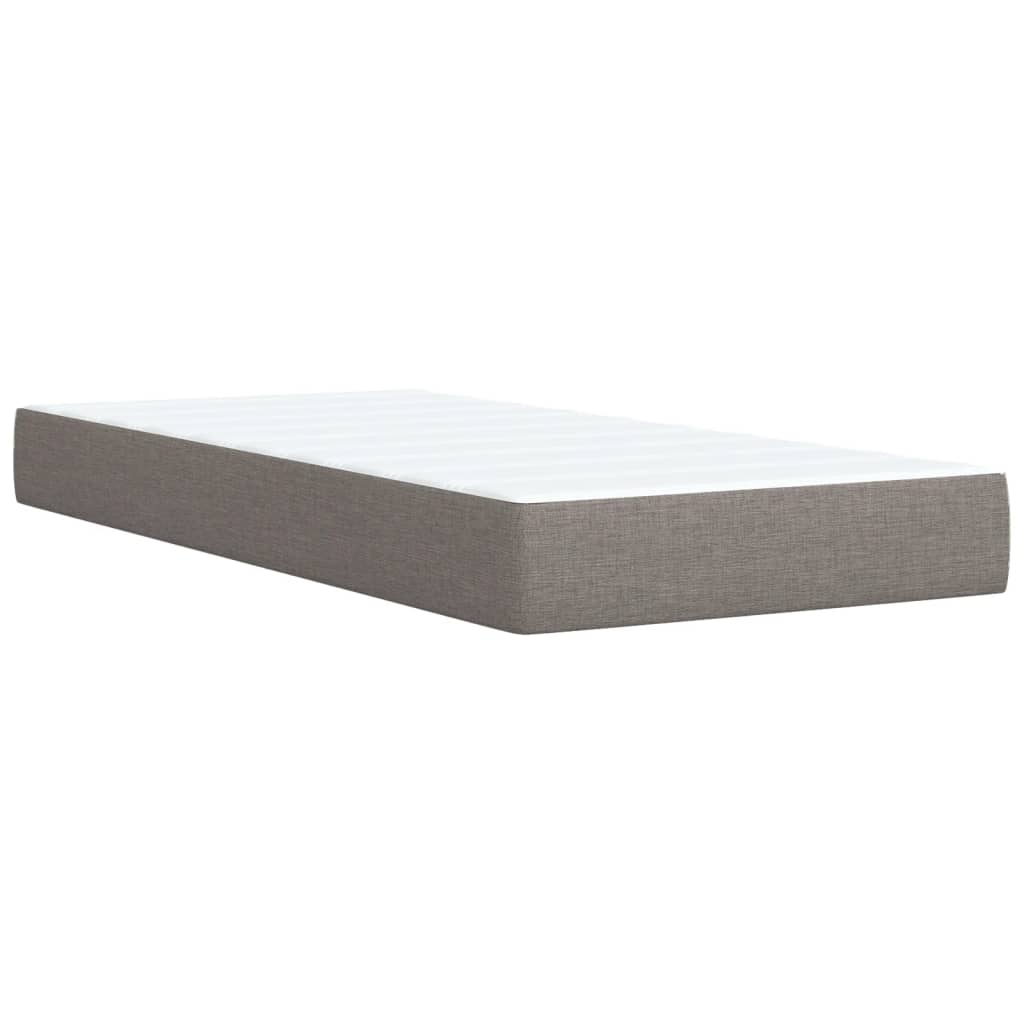 Box Spring Postel S Matrací Textil Taupe