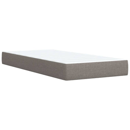 Box Spring Postel S Matrací Textil Taupe
