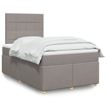 Box Spring Postel S Matrací Textil Taupe