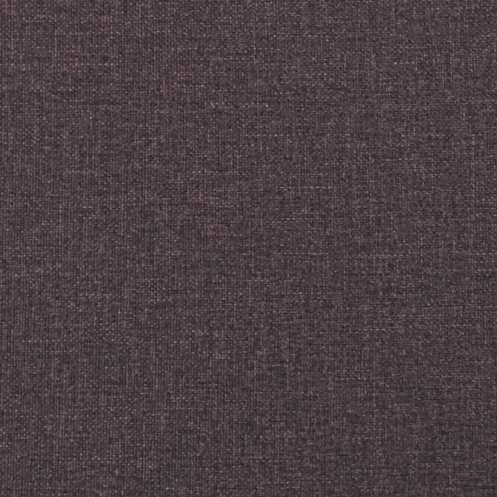 Box Spring Postel S Matrací Tmavě Hnědá 100 X 200 Cm Textil