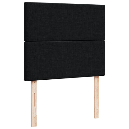 Box Spring Postel S Matrací Černá 120X190 Cm Textil