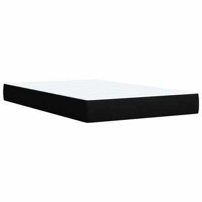 Box Spring Postel S Matrací Černá 120X190 Cm Textil