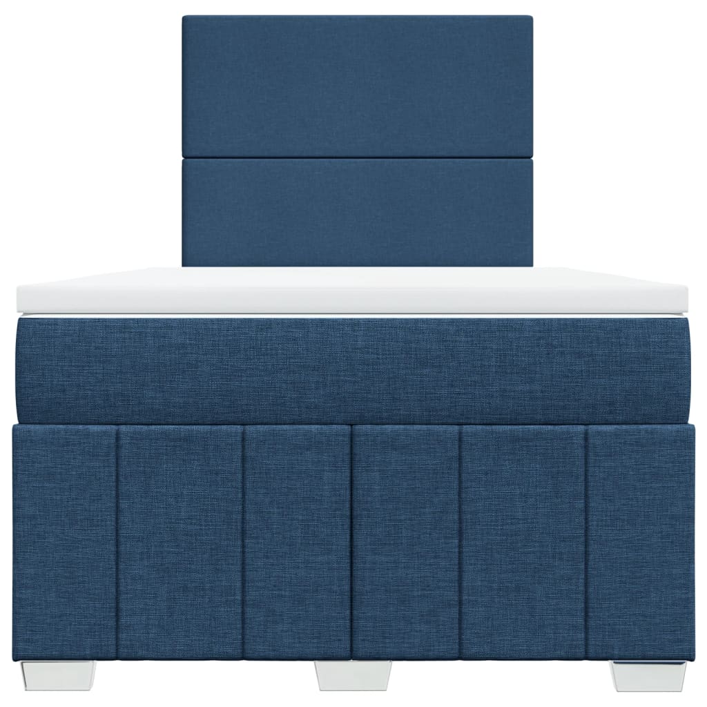 Box Spring Postel S Matrací Černá 120X190 Cm Textil