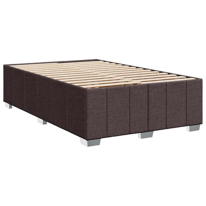 Box Spring Postel S Matrací Tmavě Hnědá 120X190 Cm Textil