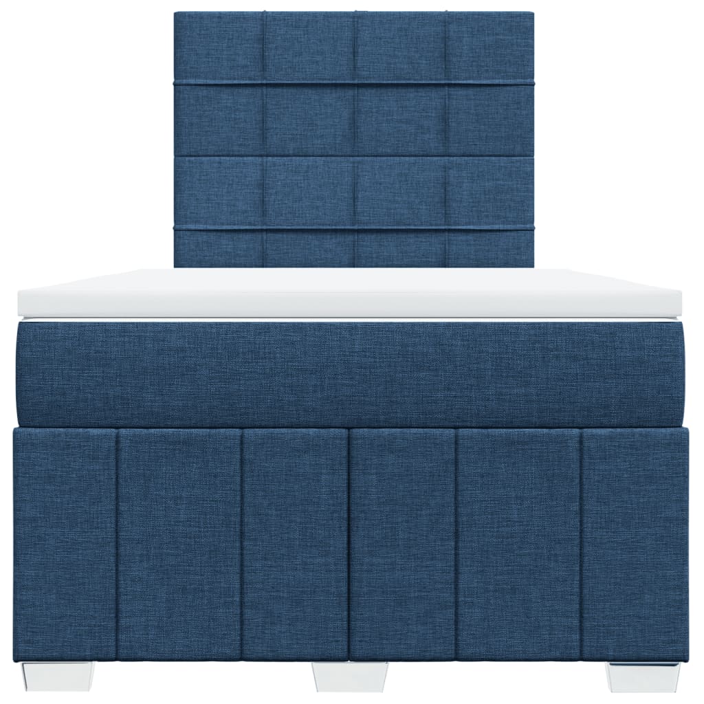 Box Spring Postel S Matrací Černá 120X190 Cm Textil