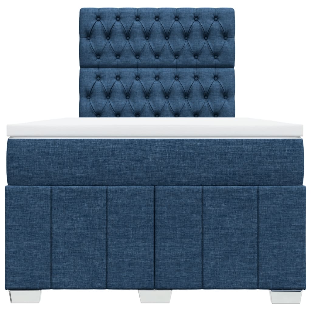 Box Spring Postel S Matrací Černá 120X190 Cm Textil