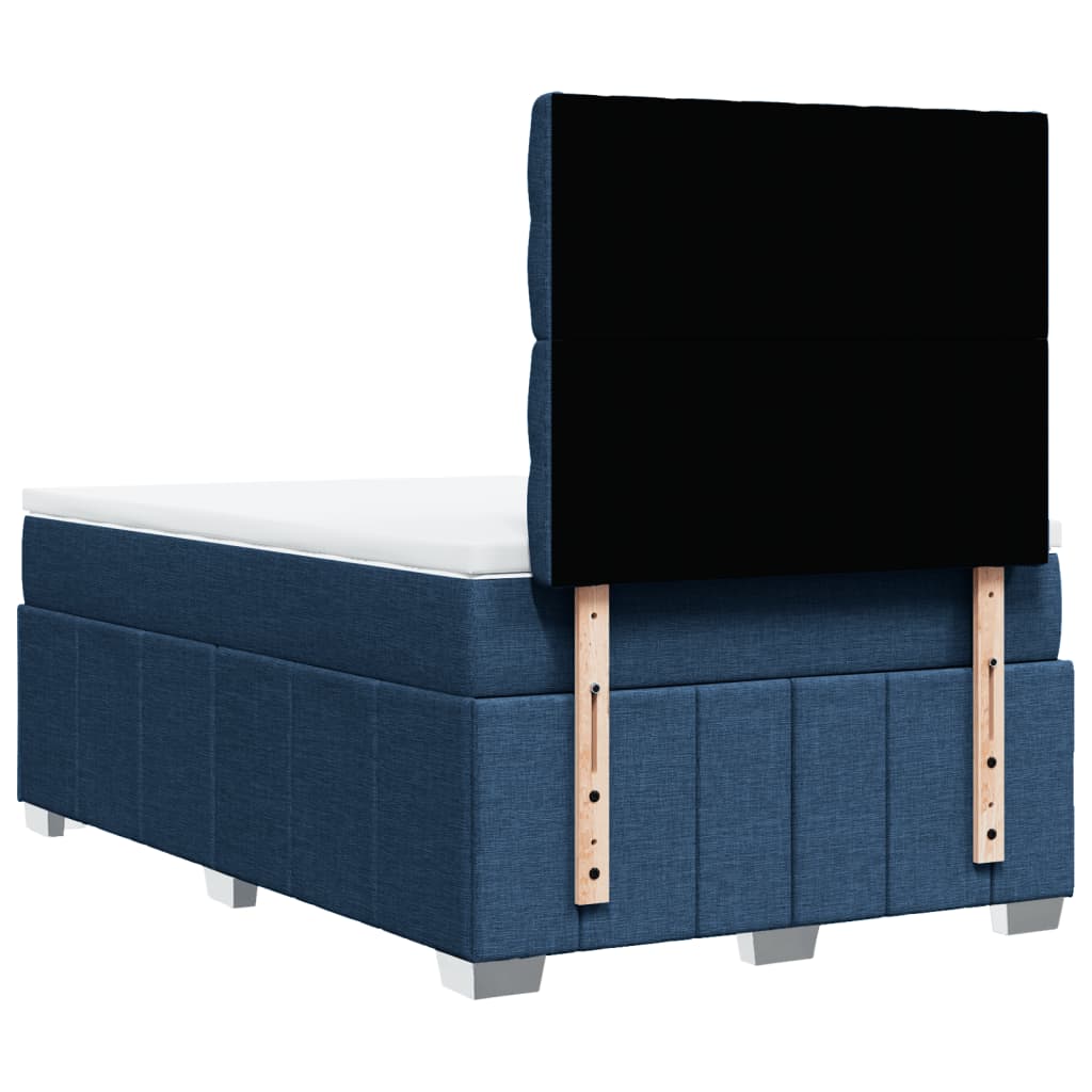 Box Spring Postel S Matrací Černá 120X190 Cm Textil