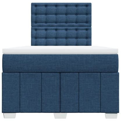 Box Spring Postel S Matrací Černá 120X190 Cm Textil