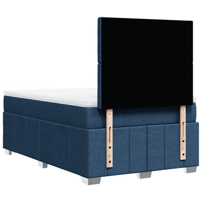 Box Spring Postel S Matrací Černá 120X190 Cm Textil