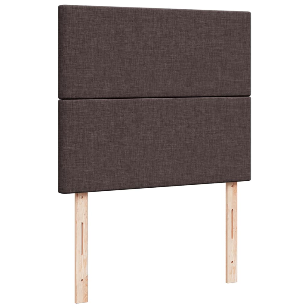 Box Spring Postel S Matrací Tmavě Hnědá 120X200 Cm Textil