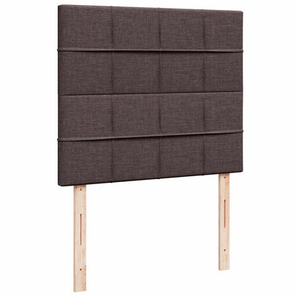 Box Spring Postel S Matrací Tmavě Hnědá 120X200 Cm Textil
