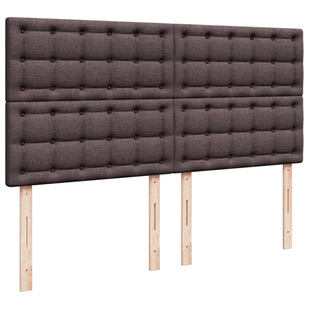 Box Spring Postel S Matrací Tmavě Hnědá 180X200 Cm Textil