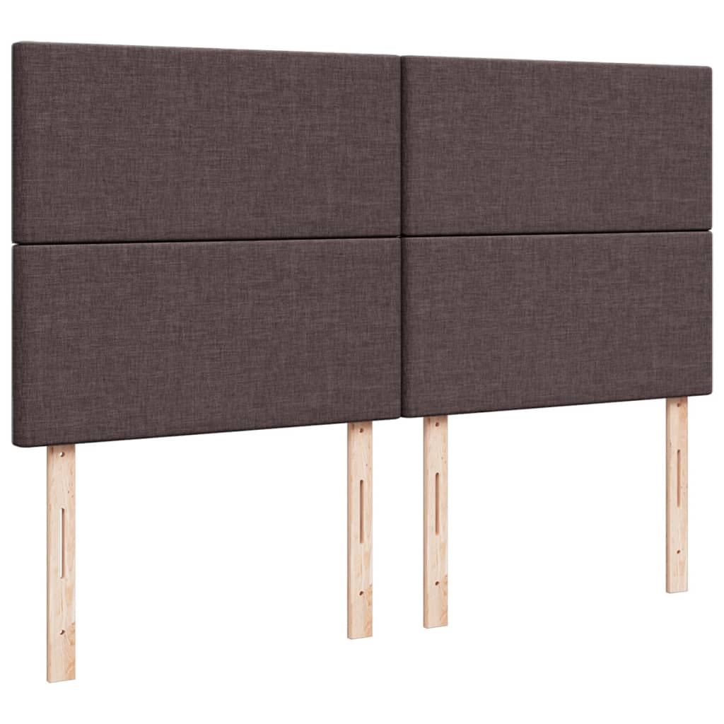 Box Spring Postel S Matrací Tmavě Hnědá 200X200 Cm Textil