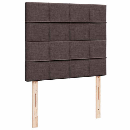 Box Spring Postel S Matrací Tmavě Hnědá 120X200 Cm Textil