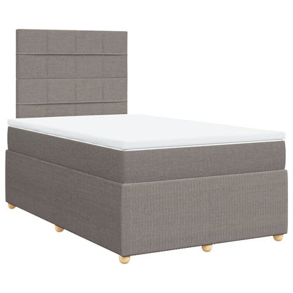 Box Spring Postel S Matrací Textil Taupe