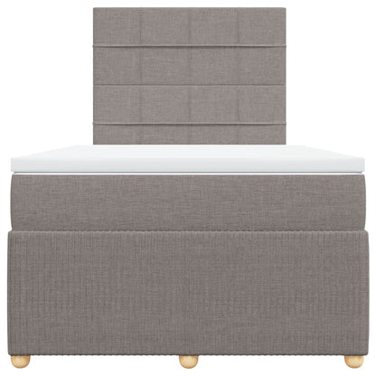 Box Spring Postel S Matrací Textil Taupe