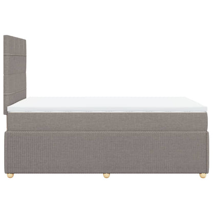 Box Spring Postel S Matrací Textil Taupe
