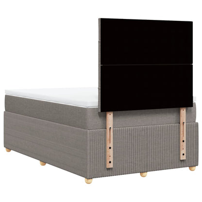 Box Spring Postel S Matrací Textil Taupe