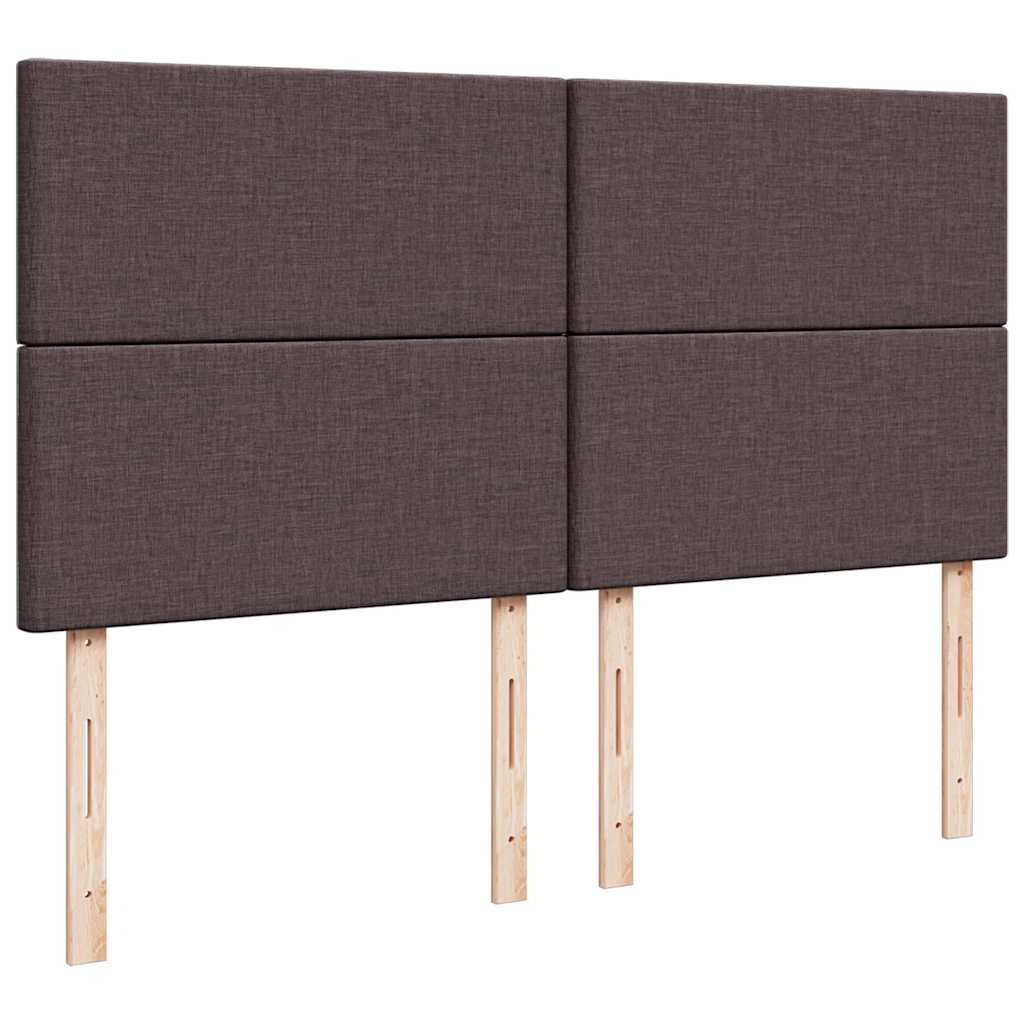 Box Spring Postel S Matrací Tmavě Hnědá 180X200 Cm Textil