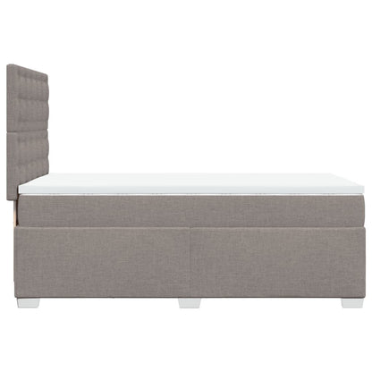 Box Spring Postel S Matrací Textil Taupe