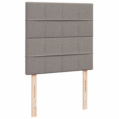 Box Spring Postel S Matrací Taupe 80X200 Cm Textil