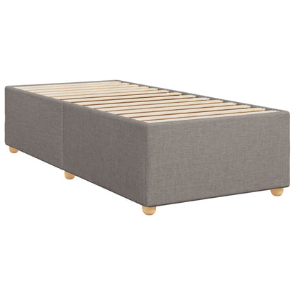 Box Spring Postel S Matrací Taupe 80X200 Cm Textil