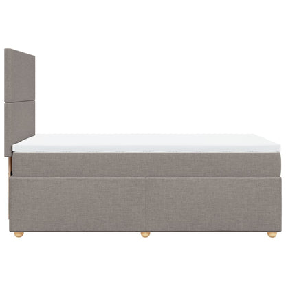 Box Spring Postel S Matrací Textil Taupe