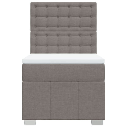 Box Spring Postel S Matrací Textil Taupe