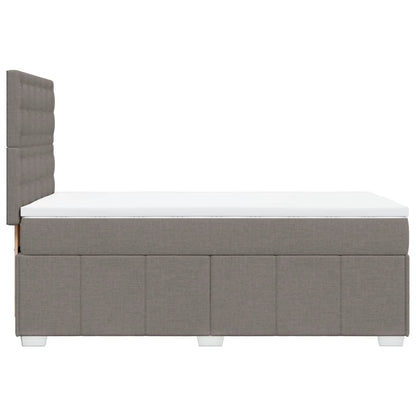 Box Spring Postel S Matrací Textil Taupe