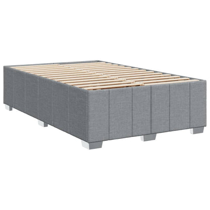 Box Spring Postel S Matrací Světle Šedá 120X190 Cm Textil