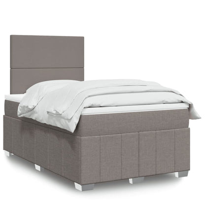 Box Spring Postel S Matrací Textil Taupe