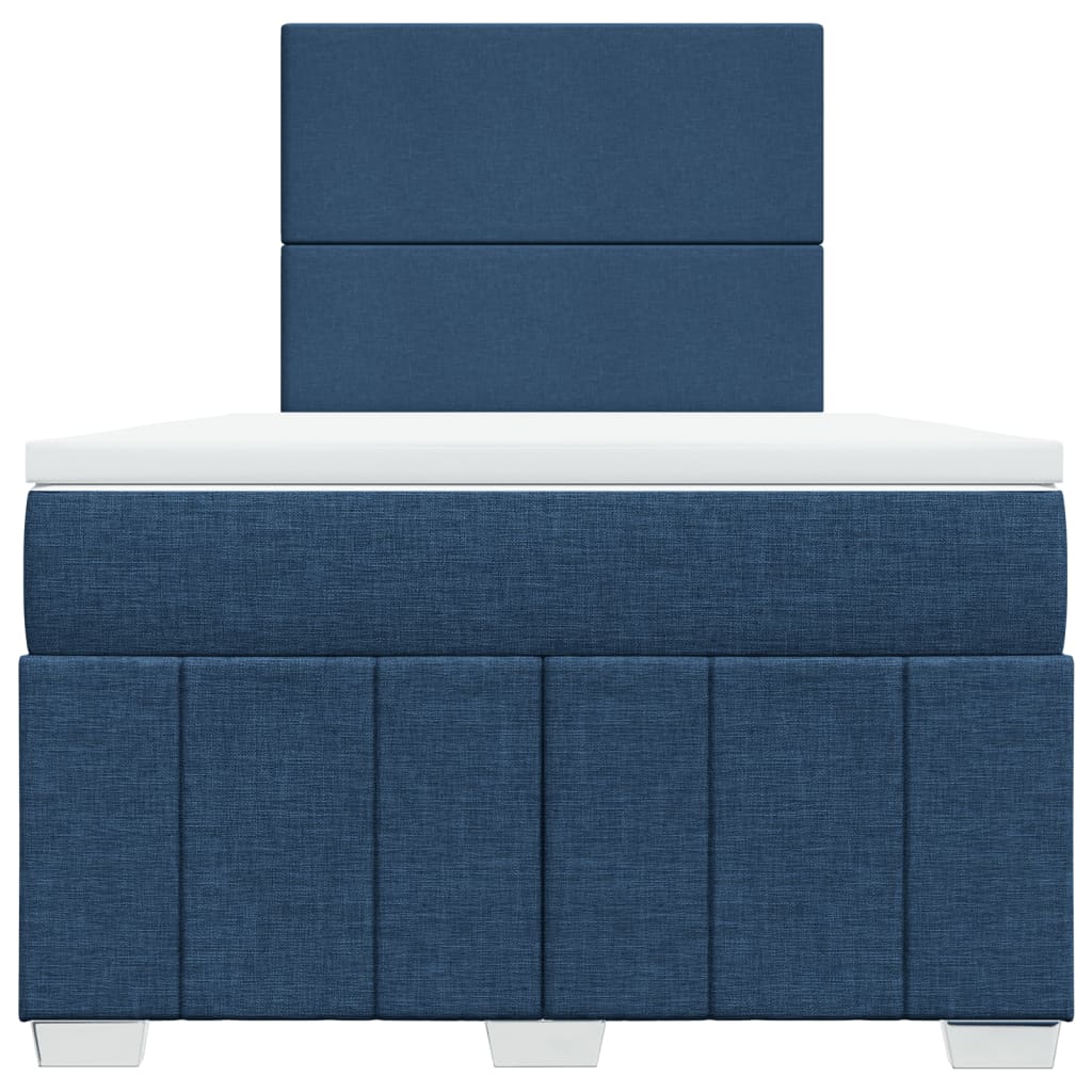 Box Spring Postel S Matrací Černá 120X190 Cm Textil