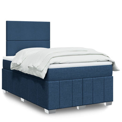 Box Spring Postel S Matrací Černá 120X190 Cm Textil